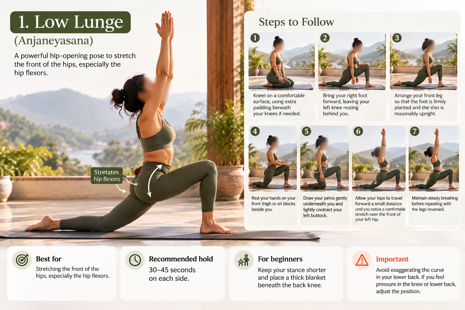 Low Lunge (Anjaneyasana)