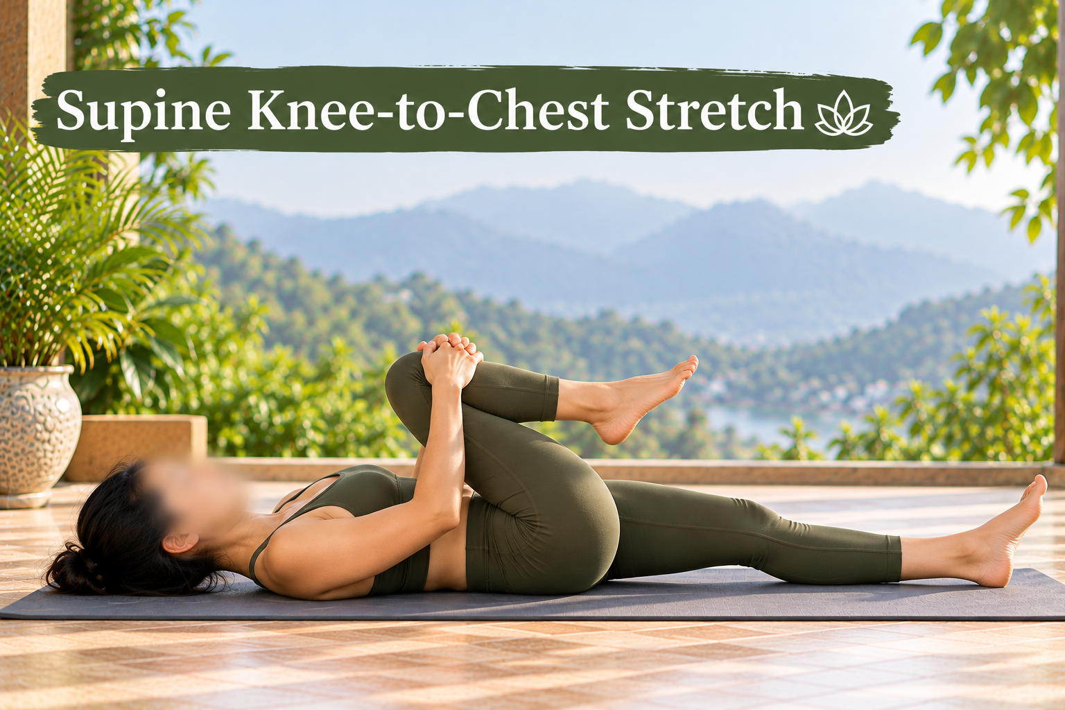 Supine Knee-to-Chest Stretch