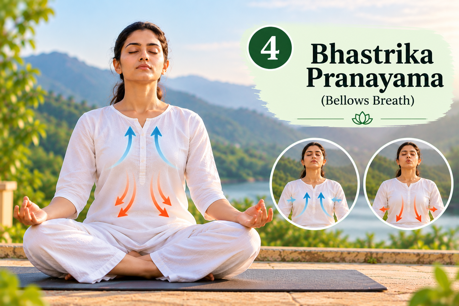4. Bhastrika Pranayama (Bellows Breath)