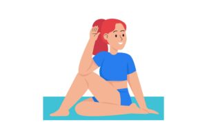 yoga for diabetes(Ardhamatsayendrasana)
