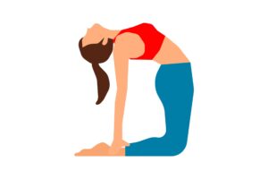 Yoga Poses For Back Pain (Camel Pose) 
