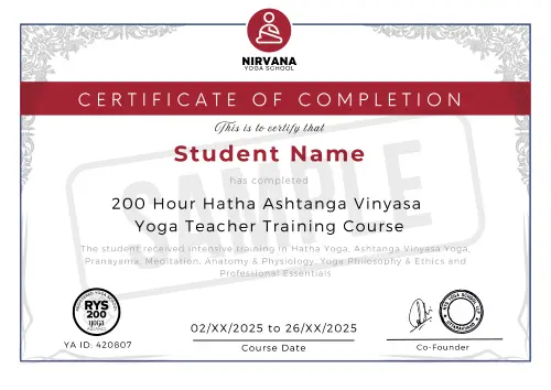 online yoga certificate 