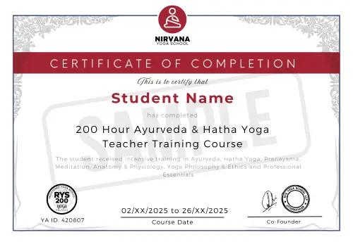 online yoga certificate 