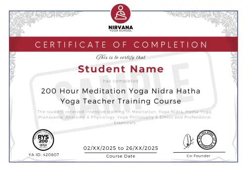 online yoga certificate 
