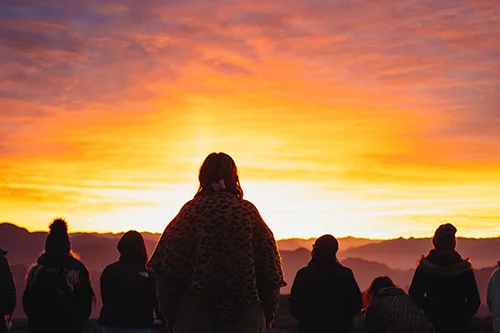 Sunrise excursion during yoga course in Rishikesh