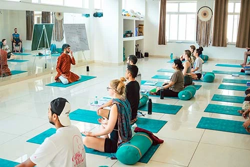 Pranayama (breathwork) practice class